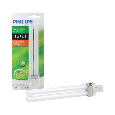 Philips 13 W Linear 1 in. D X 7 in. L CFL Bulb Soft White Compact 2700 K 230102